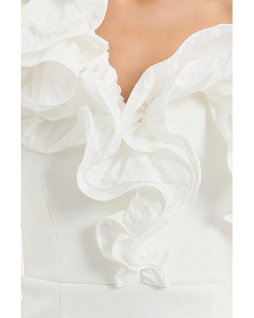 Rebecca Vallance White Ozias Midi Dress