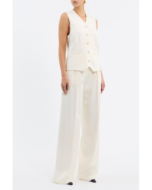 Rebecca Vallance White Blanco Vest