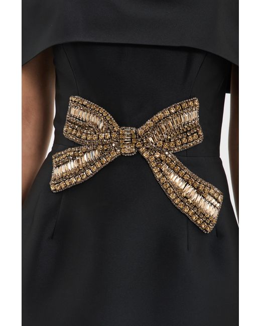 Rebecca Vallance Black Venus Midi Dress