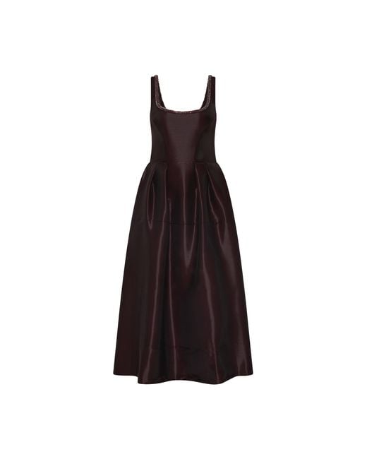 Rebecca Vallance Purple Lourdes Midi Dress