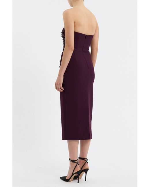 Rebecca Vallance Purple Beatrice Midi Dress