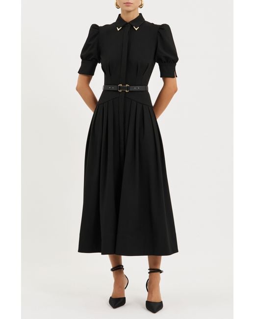 Rebecca Vallance Black Zendaya Midi Dress