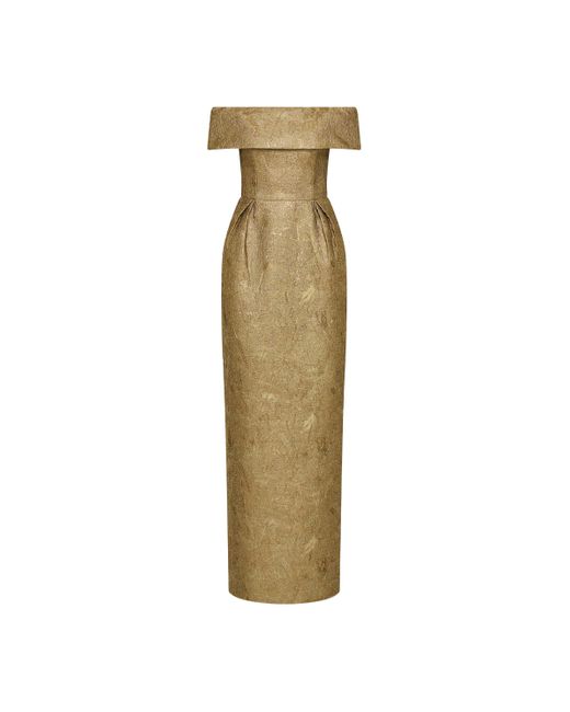 Rebecca Vallance White Solana Off The Shoulder Gown