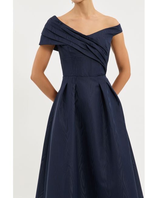 Rebecca Vallance Blue Sapphire Midi Dress
