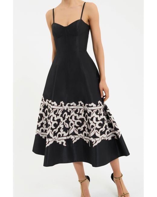 Rebecca Vallance Black Sundia Midi Dress