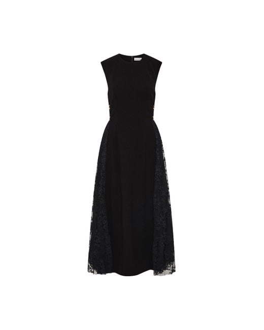 Rebecca Vallance Black Milena Midi Dress