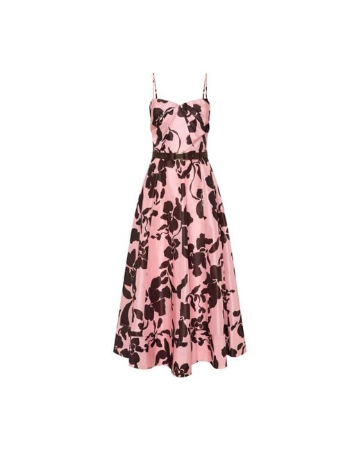 Rebecca Vallance White Connie Strap Midi Dress