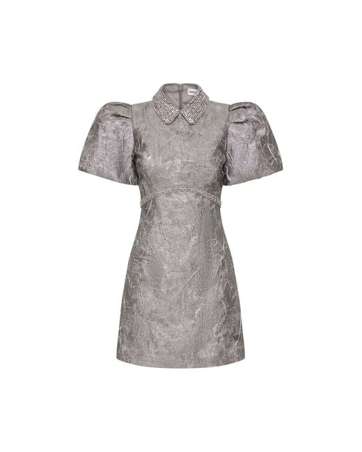 asymmetric dress Taupe Floral One Shoulder Pleated Asymmetrical Maxi Dress  PinkBlush