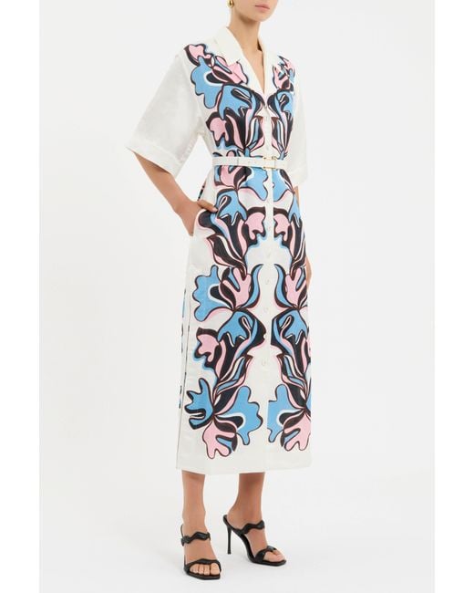 Rebecca Vallance Blue Barbados Breeze Midi Dress