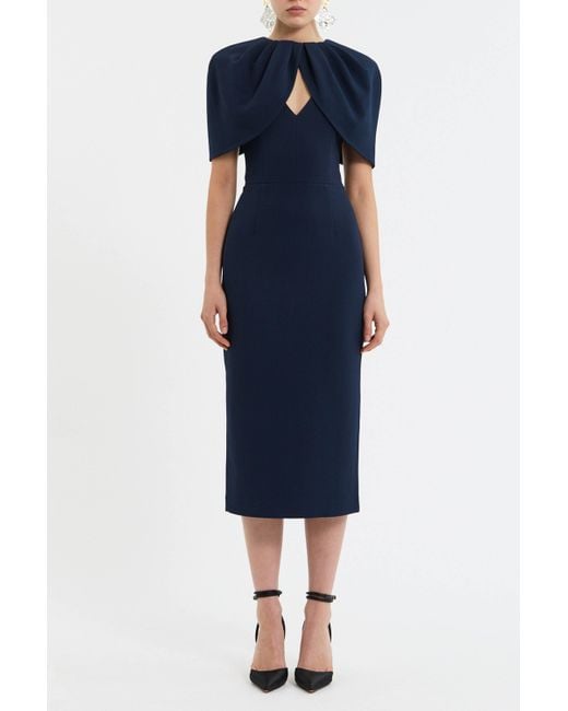 Rebecca Vallance Blue Xena Midi Dress