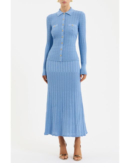 Rebecca Vallance Blue Natalie Skirt