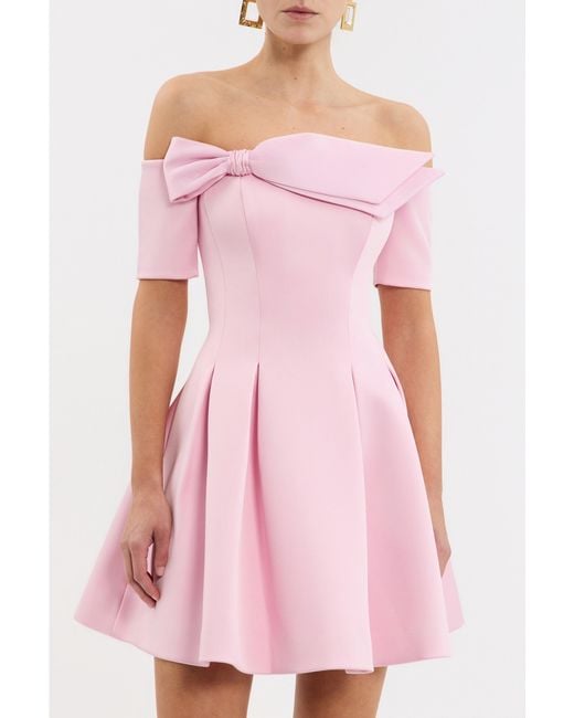 Rebecca Vallance Pink Aymee Strapless Mini Dress