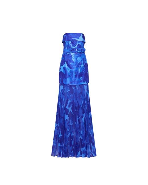 Rebecca Vallance Blue Azula Maxi Dress