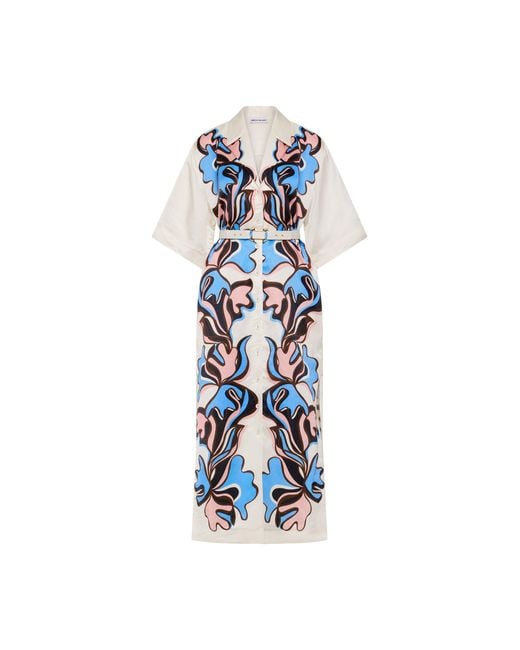 Rebecca Vallance Blue Barbados Breeze Midi Dress