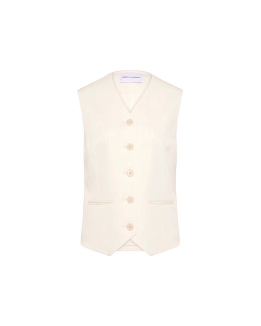 Rebecca Vallance White Blanco Vest