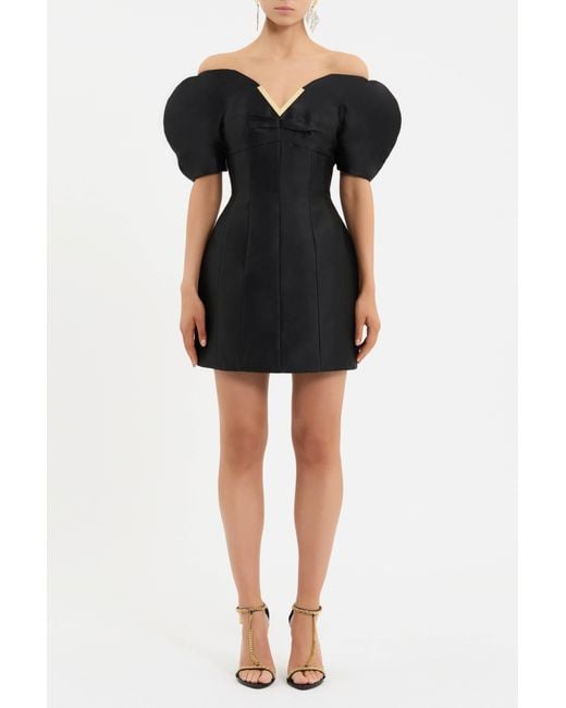 Rebecca Vallance Black Tindra Mini Dress