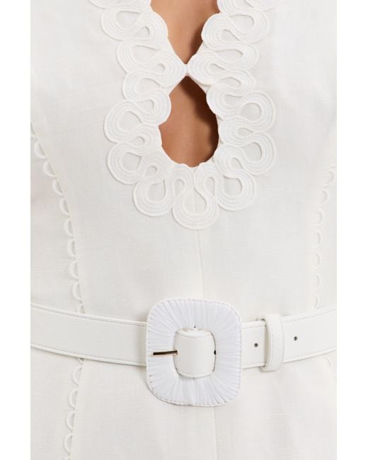 Rebecca Vallance White Kahlia Mini Dress