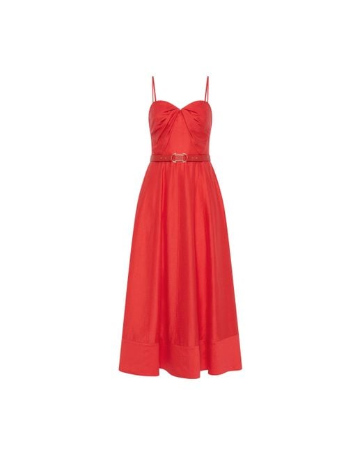 Rebecca Vallance Red Pastèque Midi Dress