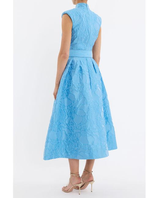 Rebecca Vallance Blue Aegir Midi Dress