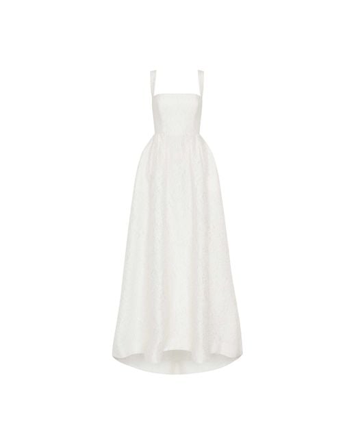 Rebecca Vallance White Esther Strap Gown