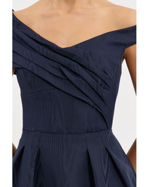 Rebecca Vallance Blue Sapphire Midi Dress