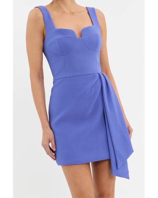 Rebecca Vallance Blue Violetta Mini Dress