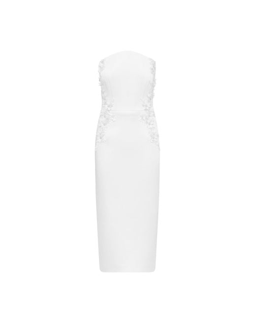 Rebecca Vallance White Xanthe Midi Dress