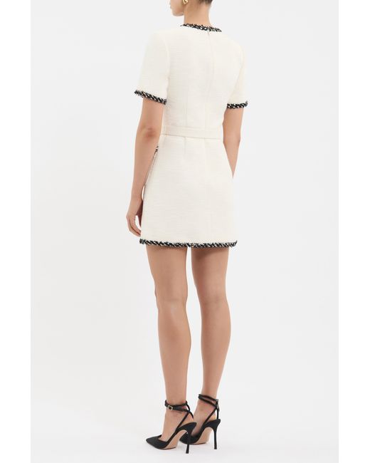 Rebecca Vallance White Jacquie Mini Dress