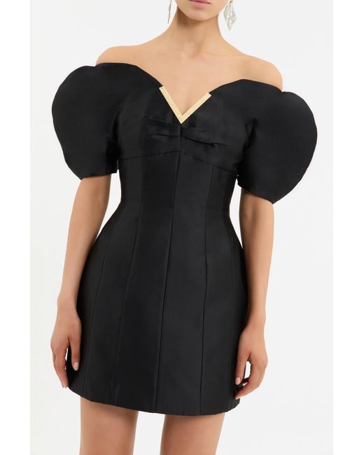 Rebecca Vallance Black Tindra Mini Dress
