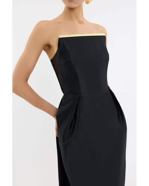 Rebecca Vallance Black Tindra Midi Dress