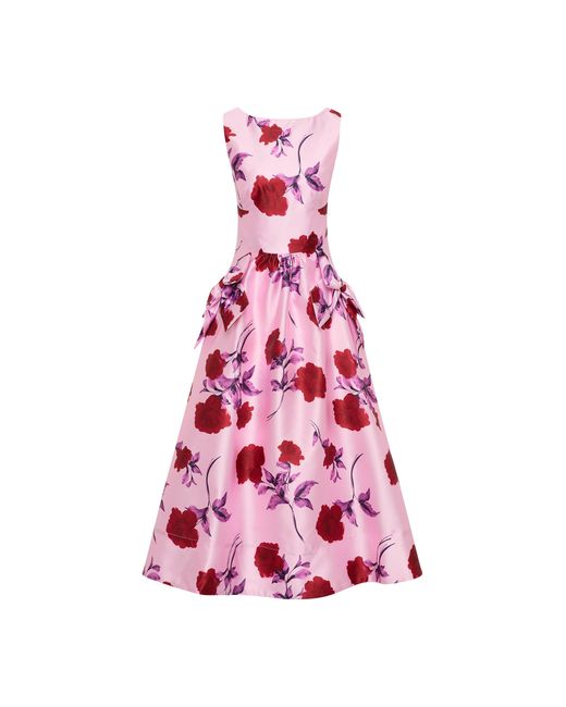 Rebecca Vallance Pink Melora Midi Dress