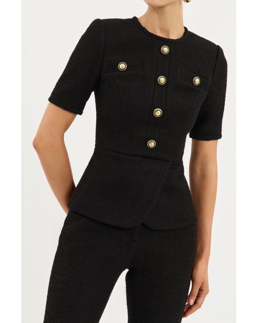 Rebecca Vallance Black Elvie Top