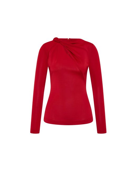 Rebecca Vallance Red Jazzlyn Long Sleeve Top