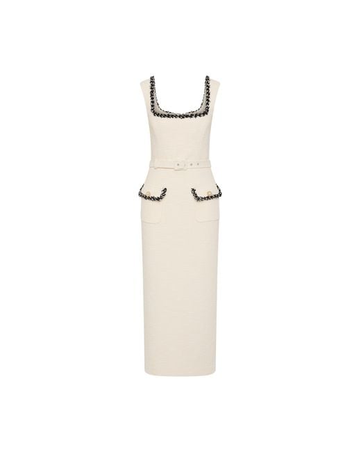 Rebecca Vallance White Jacquie Midi Dress