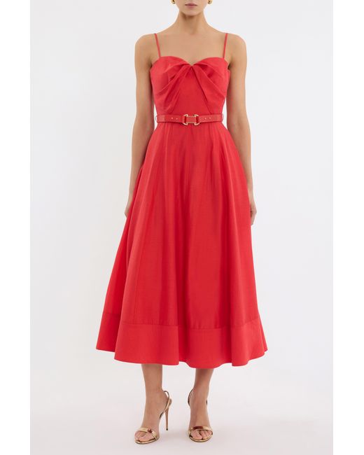 Rebecca Vallance Red Pastèque Midi Dress