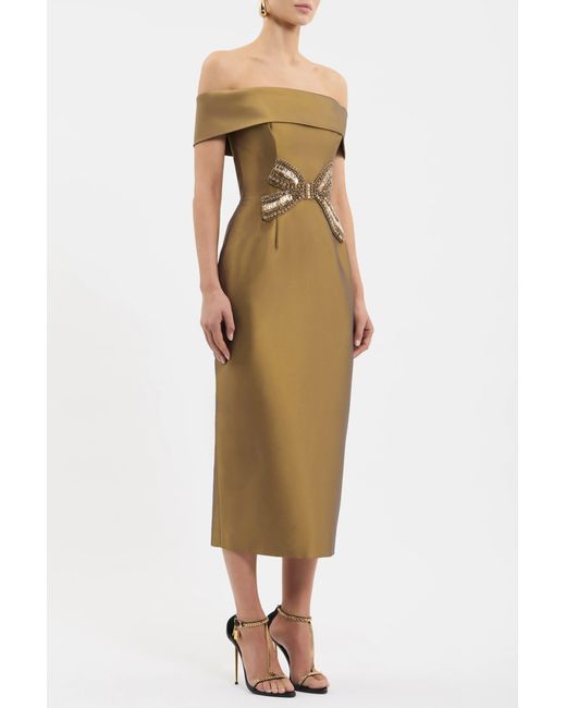 Rebecca Vallance Multicolor Venus Midi Dress