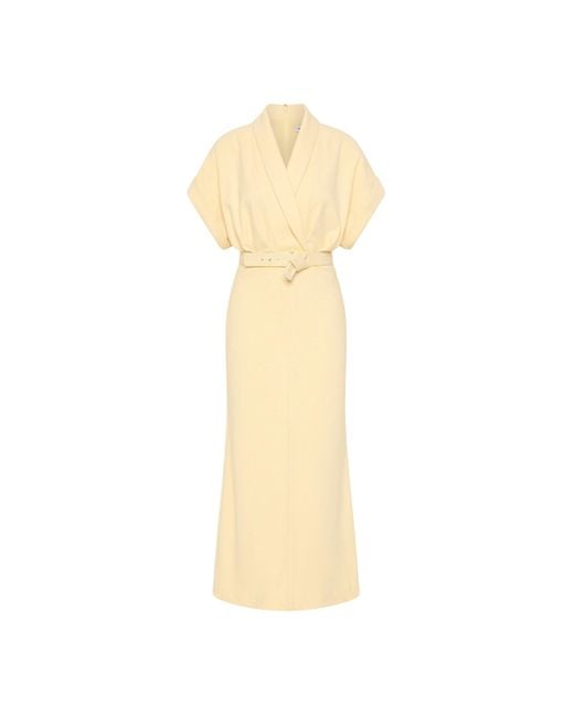 Rebecca Vallance White Rowan Midi Dress
