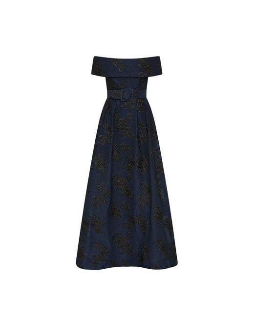 Rebecca Vallance Blue Afina Maxi Dress