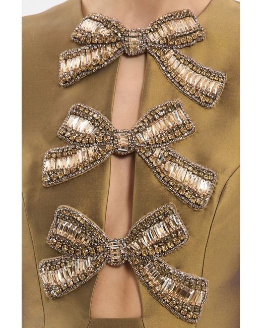 Rebecca Vallance Metallic Venus Mini Dress