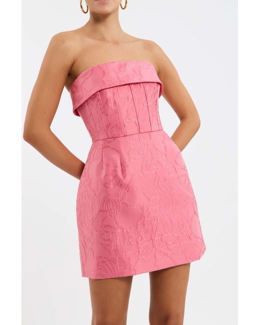 Rebecca Vallance Pink Petra Mini Dress