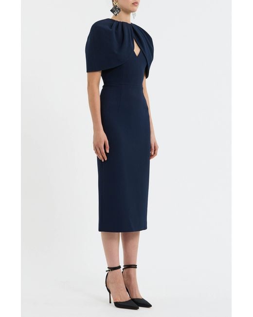 Rebecca Vallance Blue Xena Midi Dress