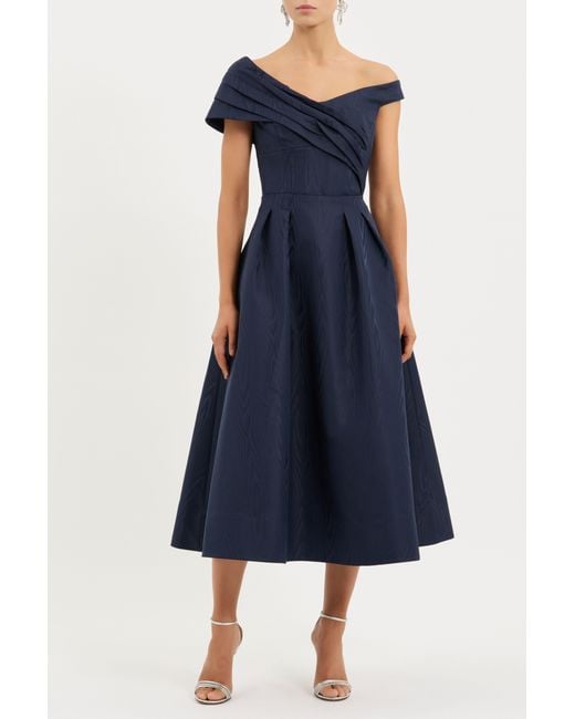 Rebecca Vallance Blue Sapphire Midi Dress