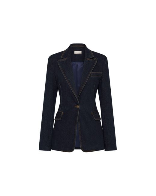 Rebecca Vallance Blue Aviator Blazer