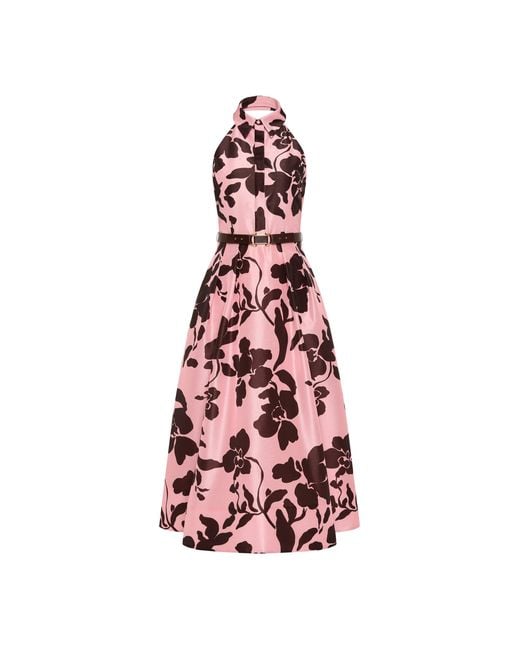 Rebecca Vallance White Connie Halter Midi Dress