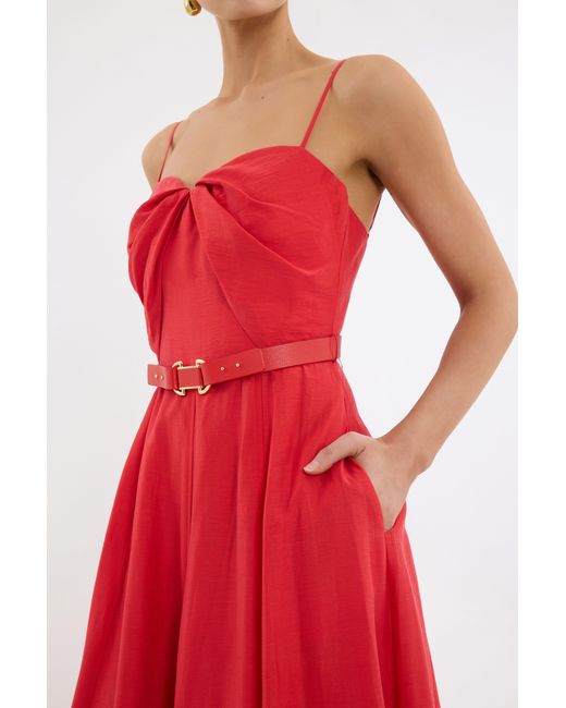 Rebecca Vallance Red Pastèque Midi Dress