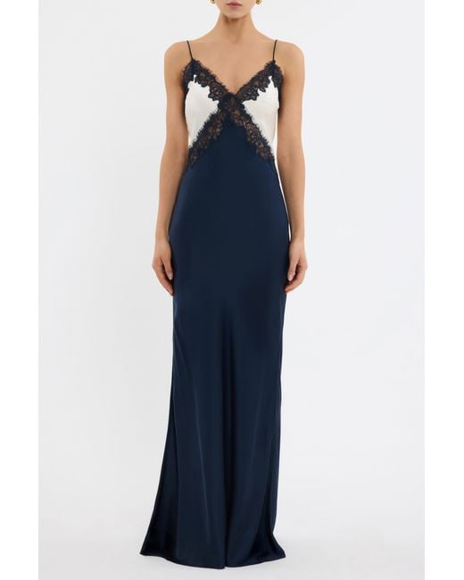 Rebecca Vallance Blue Aumoe Maxi Dress