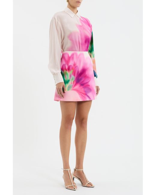 Rebecca Vallance Pink Dahlia Blossom Blouse