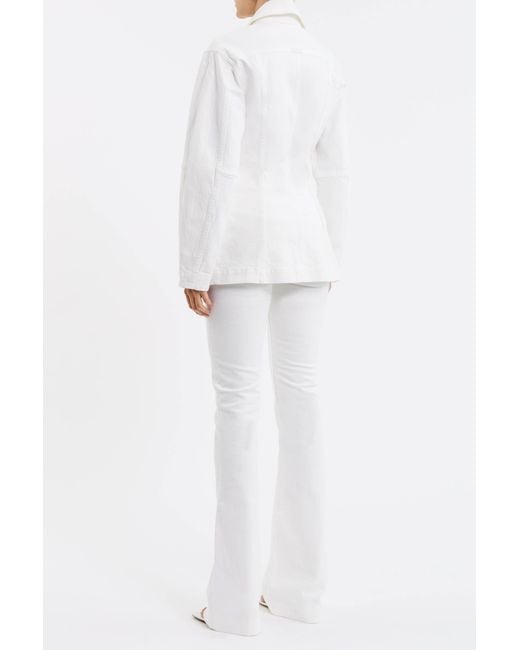Rebecca Vallance White Aviator Jacket