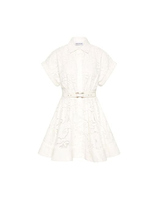 Rebecca Vallance White Ginger Mini Dress