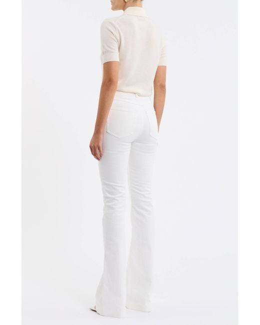 Rebecca Vallance White Gisele Flare Jean